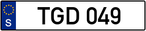 Trailer License Plate